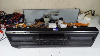 DECK TAPE PLAYER CASETERA TECHNICS RS-TR272 SINGAPUR 1997 RESTAURACION P1