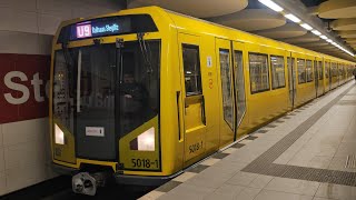 Mitfahrt in der U9 von Rathaus Steglitz bis Osloer Straße im H97 5018-1 mit HU von der BVG