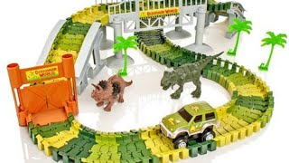 Cars crossing Dinosaurs |  Dinosaurs toys | Cars toys