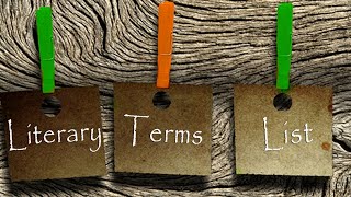 Literary Terms Prose,fiction,Novel,Drama,poetry and literary criticism