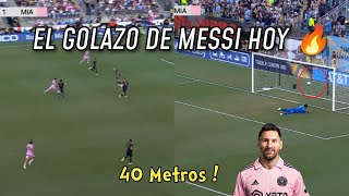 EL GOL DE MESSI HOY AL PHILADELPHIA UNION DESDE 40 METROS🔥