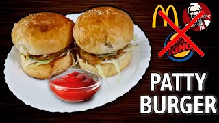 Patty Burger In Just 5 Minutes 🤤😋 | Recipe By Mama the Master