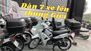 Lên thùng Givi cho dàn xe Wave 7 chiếc thuộc Viện Gen di truyền