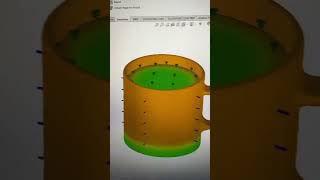 Hot water simulation #solidworks #3d #solidworksdrawing #solidworkstutorial