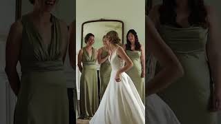 Bride SHOWS OFF Wedding Gown! #shorts #wedding #weddinggown