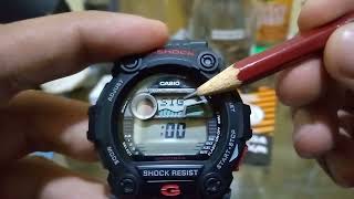 Cómo activar o desactivar la señal horaria (sonido bip de cada hora) en el reloj G-Shock G-7900-1DR