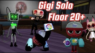 SOLO Gigi Run! (Floor 20+, almost made it to 30!) - Dandy's World ROBLOX