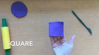 Making 2D & 3D shapes with Play-dough