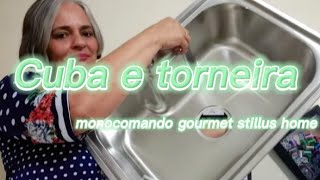 CUBA E TORNEIRA  MONOCOMANDO  GOURMET STILLUS HOME