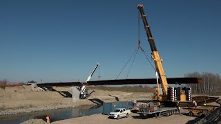 Ponte di Grattacoppa, il varo delle campate