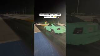 MY TURBO MUSTANG MADE A NASTY PASS AT THE DRAG STRIP! #SHORTS