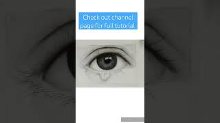 Is the Eye Drawing Process Right for You?👁️ #artdimple91 #art_dimple #youtubeshorts #eyedrawing