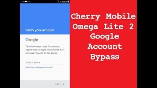 Cherry Mobile Omega Lite 2 FRP Bypass