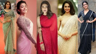 CELEBRITY SAREE COLLECTION || SOUTH INDIAN ACTRESS SAREE COLLECTION