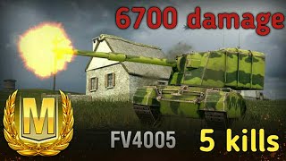 WORLD OF TANKS BLITZ. FV4005. ACE TANKER, MASTERY BADGE. 5 KILLS.