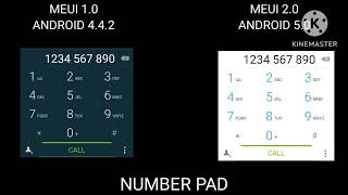 MEUI 1.0(4.4.2) VS 2.0(5.0) PHONE