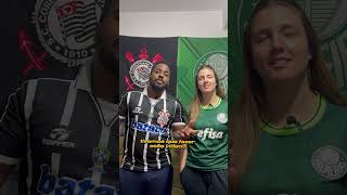 Tivemos que fazer esse vídeo #corintiano #casal #futebol #humor #palmeiras