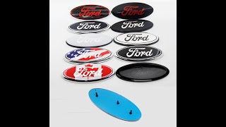 9 Inch Ford Logo Grille Emblem With Pin