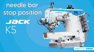 jack k5 take up lever stop position