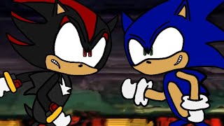 Sonic VS Shadow But animate - Sonic Adventure 2.