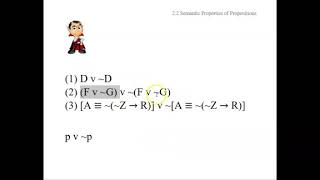 2.2b Propositional Semantics 2: Semantic Properties of Propositions