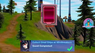 Collect Omni Chips at Windbreakers (3) | Fortnite Omni Sword Quests