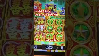 Big win on Money bag #dragon  🤑💰line hits #moneybag #slots  #casino #gambling #win #highlights