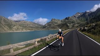 Splugenpass San Bernardino cycling August 2019