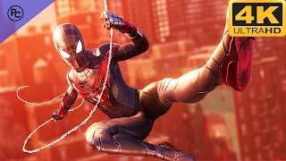 Marvels Spider-Man Miles Morales Miles Smooth Web Hanging Sunflower | Ultra Realistic Graphics - PC