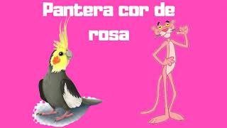 Sua Calopsita Cantando Pantera Cor de Rosa / Calopsita assobiando Pantera Cor de Rosa