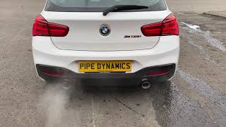 BMW M135i - Pipe Dynamics Back Box (muffler) delete - Loud exhaust pops and bangs