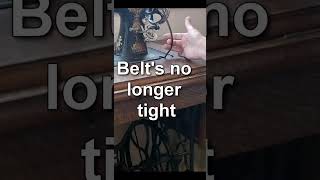 How to Use the Belt Shifter on a Singer 27 #Treadle Sewing Machine  #simplystitchy #tutorial