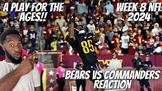 Reaction To Chicago Bears vs Washington Commanders Game Highlights | 2024 NFL Week 8