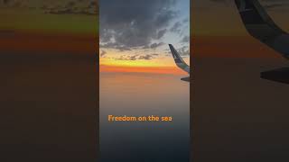 Freedom on the sea #anadolujet #freedom #sky #a320neo #aircraft