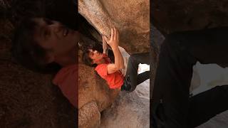 This Climb Goes Both Ways CAVEMAN #shorts #climbing #bouldering