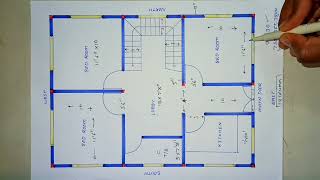 25×30 house plan design,3 BHK,750 SQFT