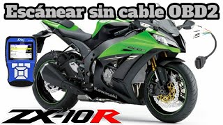 COMO conectar escáner SIN CABLE OBD2 Kawasaki ZX10R  2011 - 2015 JDIAG / PRO m100 OBD2 UNIVERSAL