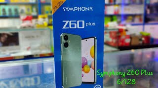 Symphony Z60 Plus unboxing video #6/128#চলেন দেখে আসি কি কি থাকছে।।