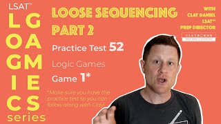 LSAT™ Logic Games: Loose Sequencing - Practice Test 52, Game 1  - Part 2