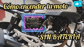 QUE HACER si te quedas sin BATERIA en tu motocicleta / Cómo prender una motocicleta sin BATERIA