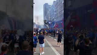 Vålerenga fans cortege for 111-year anniversary #vålerenga #norway #norwegianfootball #eliteserien