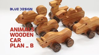 How to Make a Wood Toy Animal Car Plan B