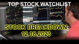 Stock Watchlist 12/18/23- SPY TQQQ AMD NVDA TSLA AMZN More