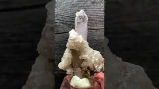 Wonderful Quartz Crystal Point Mineral Specimen With Druzzy Quartz On Matrix