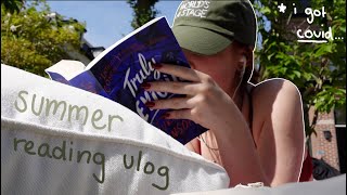 a summer (but sick) reading vlog | *truly devious, death of a gossip*