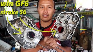 💯KUPAS HABIS SPEK MESIN WIN c series 120 130 CC STROKE 56 PISTON 54 RASIO WIN AUTO JOSSS