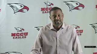 NCCU football HC addresses spitting incident in OBC Win  | HBCUGameDay.com