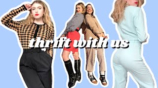 THRIFT WITH ME: THRIFTING SPRING 2020 TRENDS WITH WEAR IS SHE NOW! HUGE THRIFT HAUL