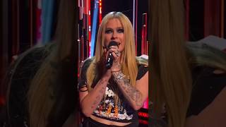 Avril Lavigne introducing Green Day at the iheartawards 2024