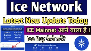 Ice Network Mining New Latest Update Today | Ice Network Mainnet Launch News 🤑| 2024 | #icenetwork